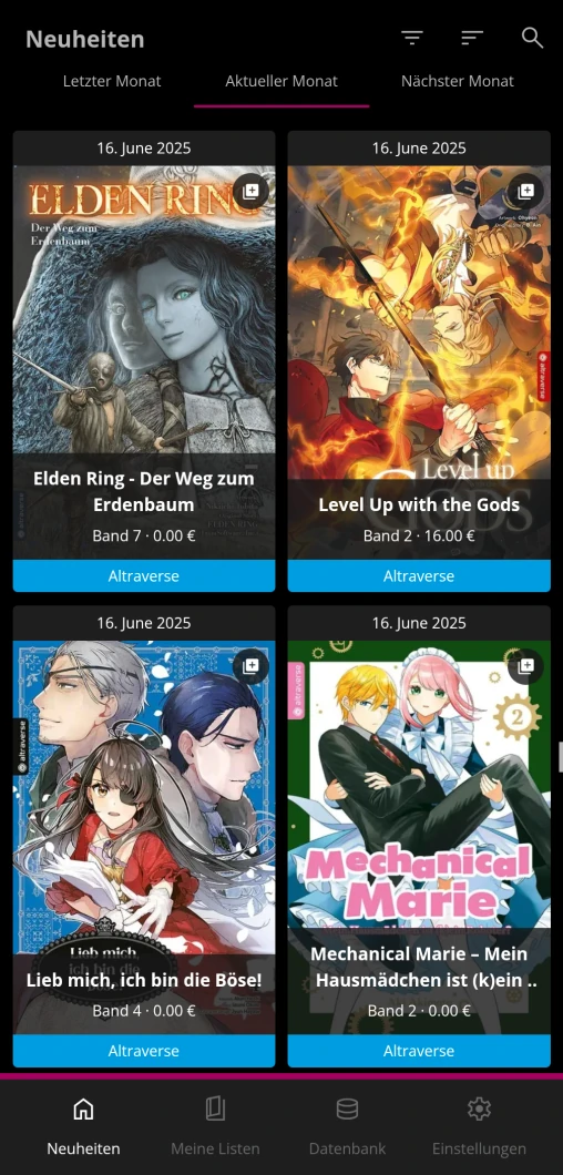 Neue Releases